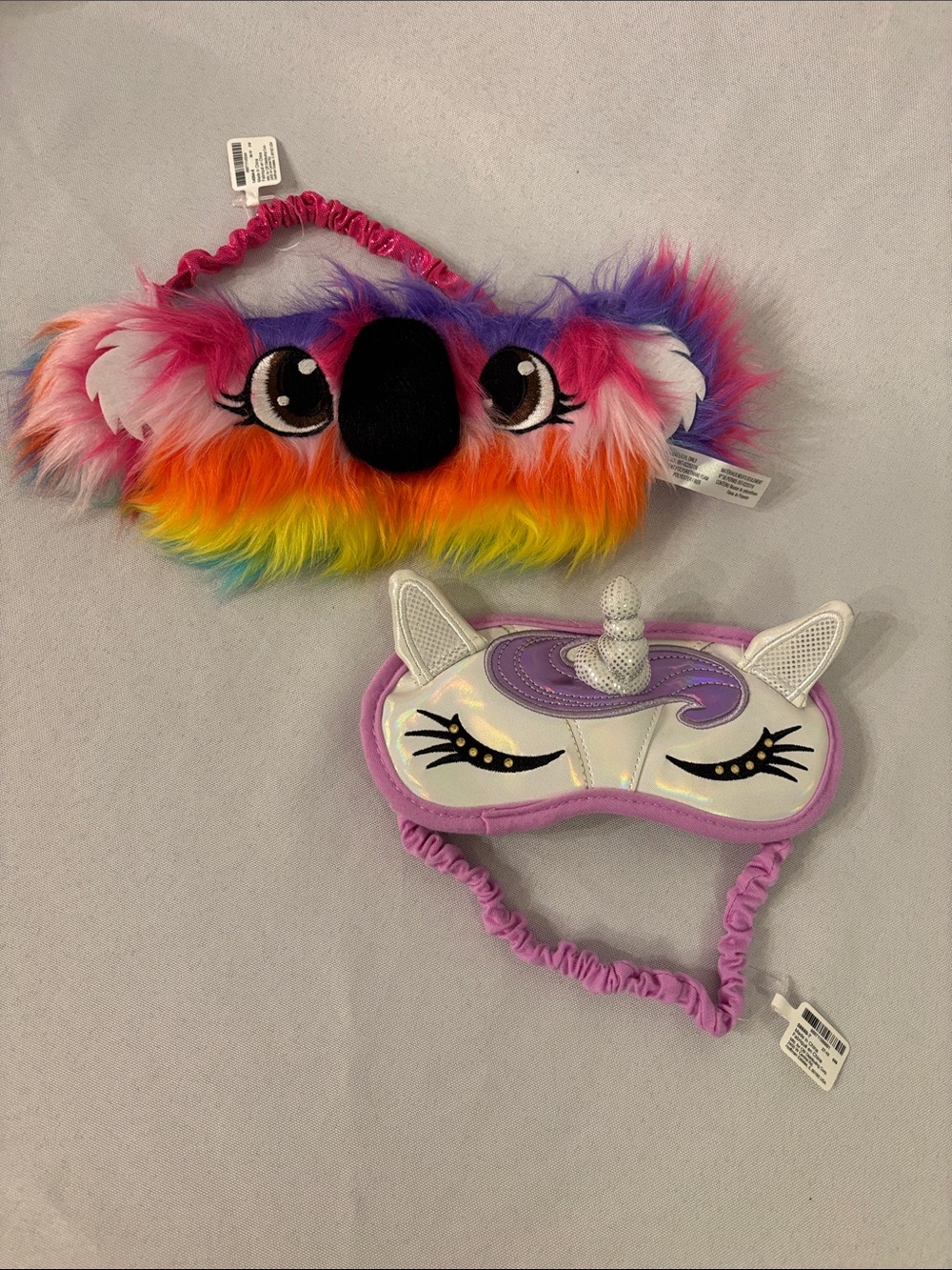 Justice White and Lavender Unicorn Sleep Mask